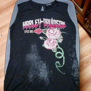Harley Davidson Rhinestone Tank Top